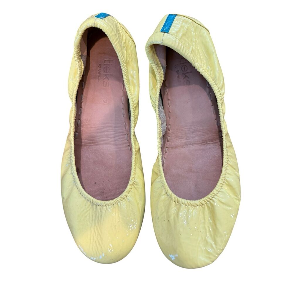 Tieks Mustard Yellow Foldable Flats Size 9